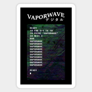 Vaporwave BASIC Code Magnet